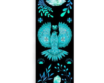 Magical XXL bookmark with gemstones | Fantasy reading aid with sparkling crystals | Rounded corners