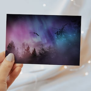 Magische himmliche verträumte Din A6 Postkarte