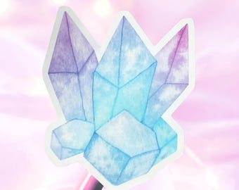Vinyl crystal stickers with a mysterious mystique — Magical gemstone stickers for laptops and notebooks
