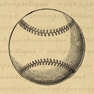 Printable Baseball Graphic Image Sports Digital Download Artwork ...