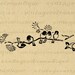 Printable Birds on Branch Graphic Antique Bird Digital Image Instant ...