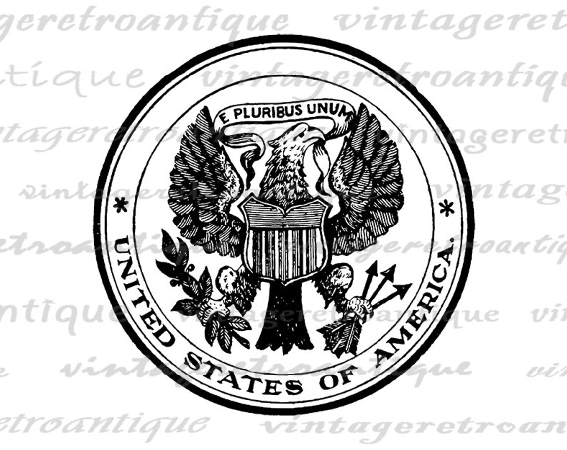 Printable Graphic United States Seal Digital America Symbol - Etsy