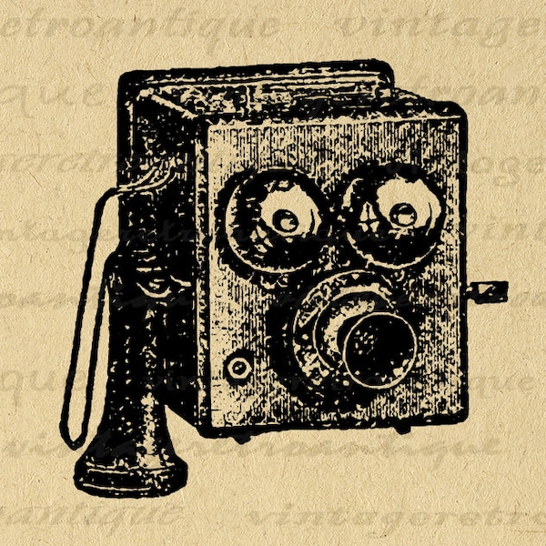 Antique Telephone Digital Image Printable Phone Illustration Graphic Download Vintage Clip Art for Transfers etc 300dpi No.1550
