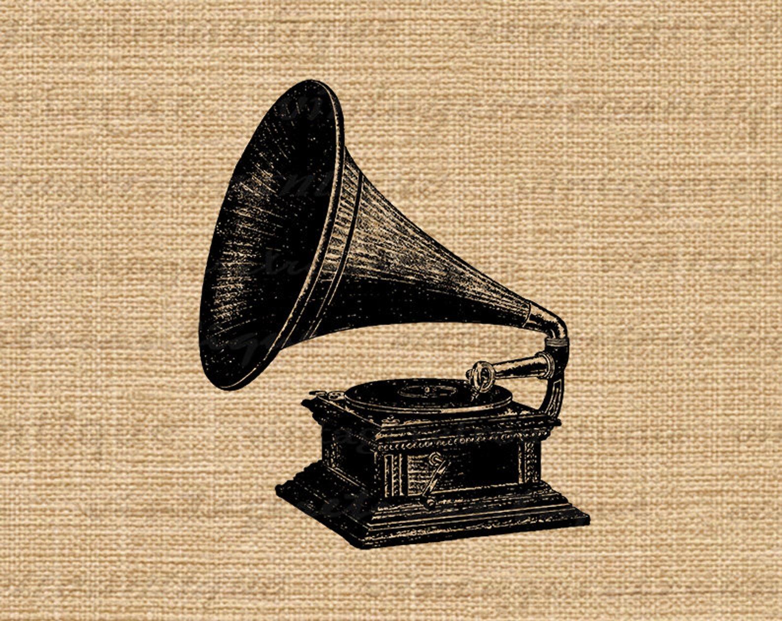 Printable Antique Phonograph Digital Image Graphic Vintage - Etsy
