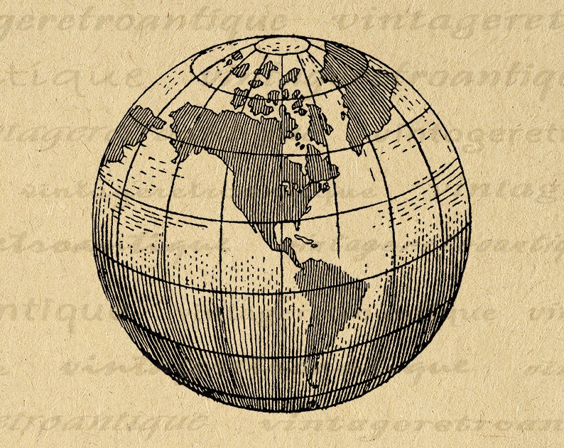 earth globe world map digital image graphic planet artwork etsy