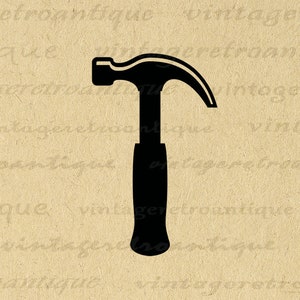 Printable Digital Hammer Graphic Hammer Icon Image Construction Home ...