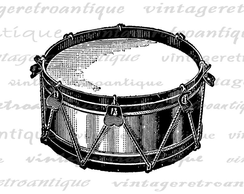 Digital Printable Snare Drum Image Music Illustration Download - Etsy