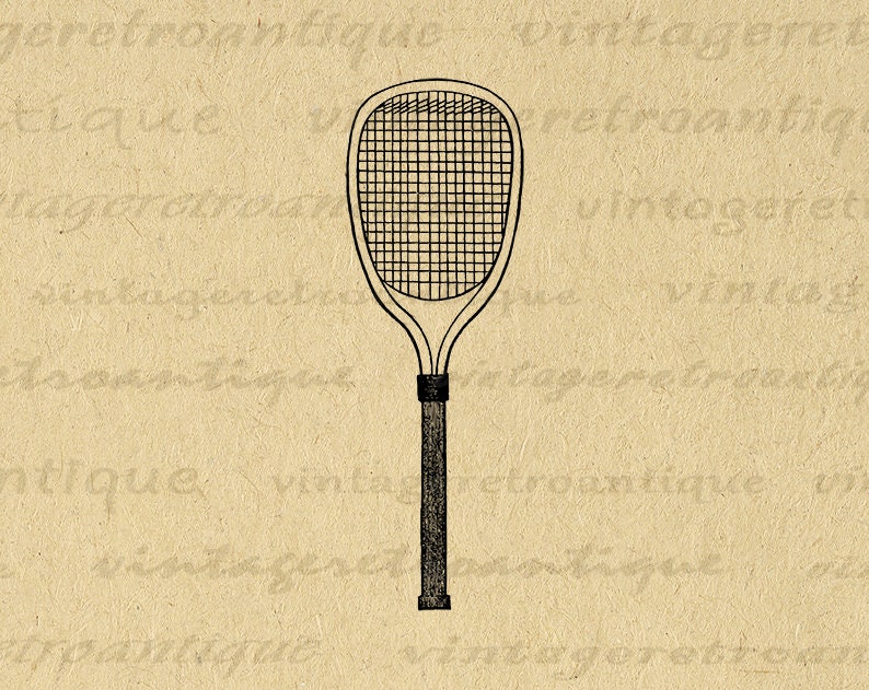 Digital Tennis Racquet Image Graphic Tennis Racket Printable - Etsy