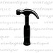 Printable Digital Hammer Graphic Hammer Icon Image Construction Home ...