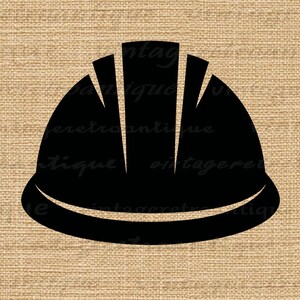 Hard Hat Graphic Digital Printable Construction Icon Image Download ...