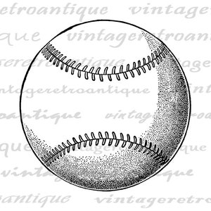 Printable Baseball Graphic Image Sports Digital Download Artwork ...