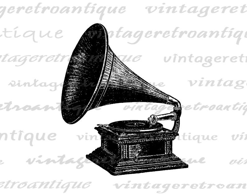 Printable Antique Phonograph Digital Image Graphic Vintage - Etsy