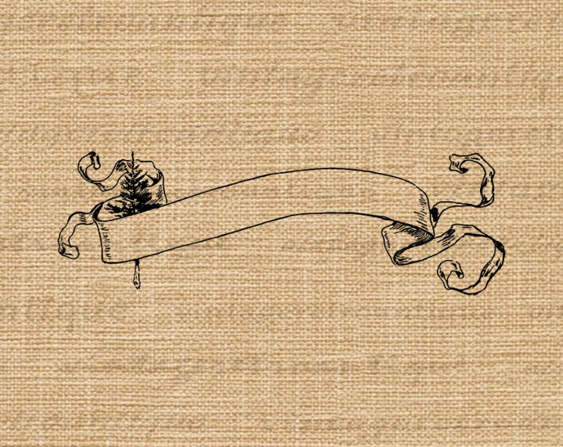 Digital Printable Paper Scroll Banner With Christmas Tree - Etsy