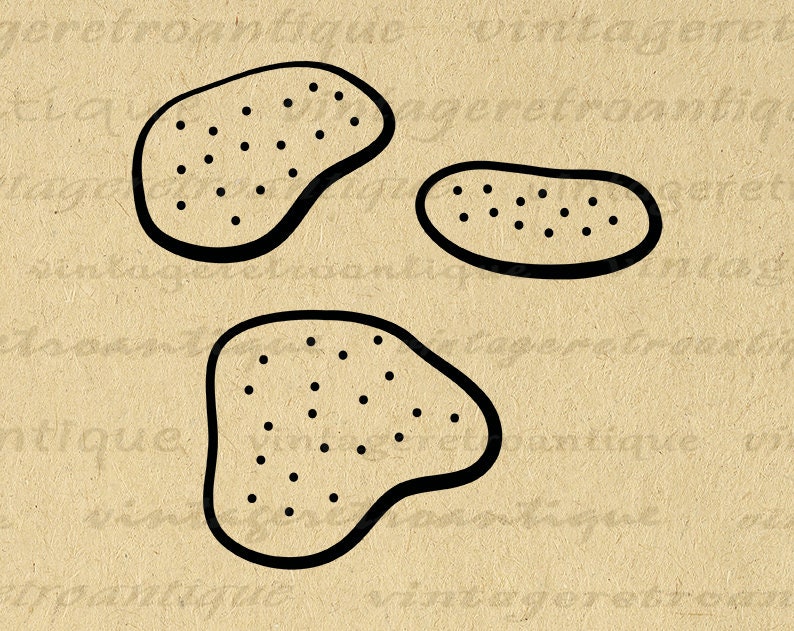 Potato Chips Printable Graphic Digital Party Snack Chips Image Download ...