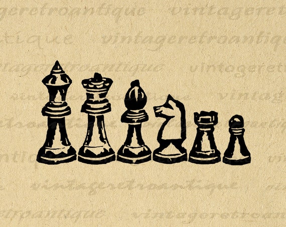 Chess Pieces Chalkboard Poster Design Royalty Free SVG, Cliparts