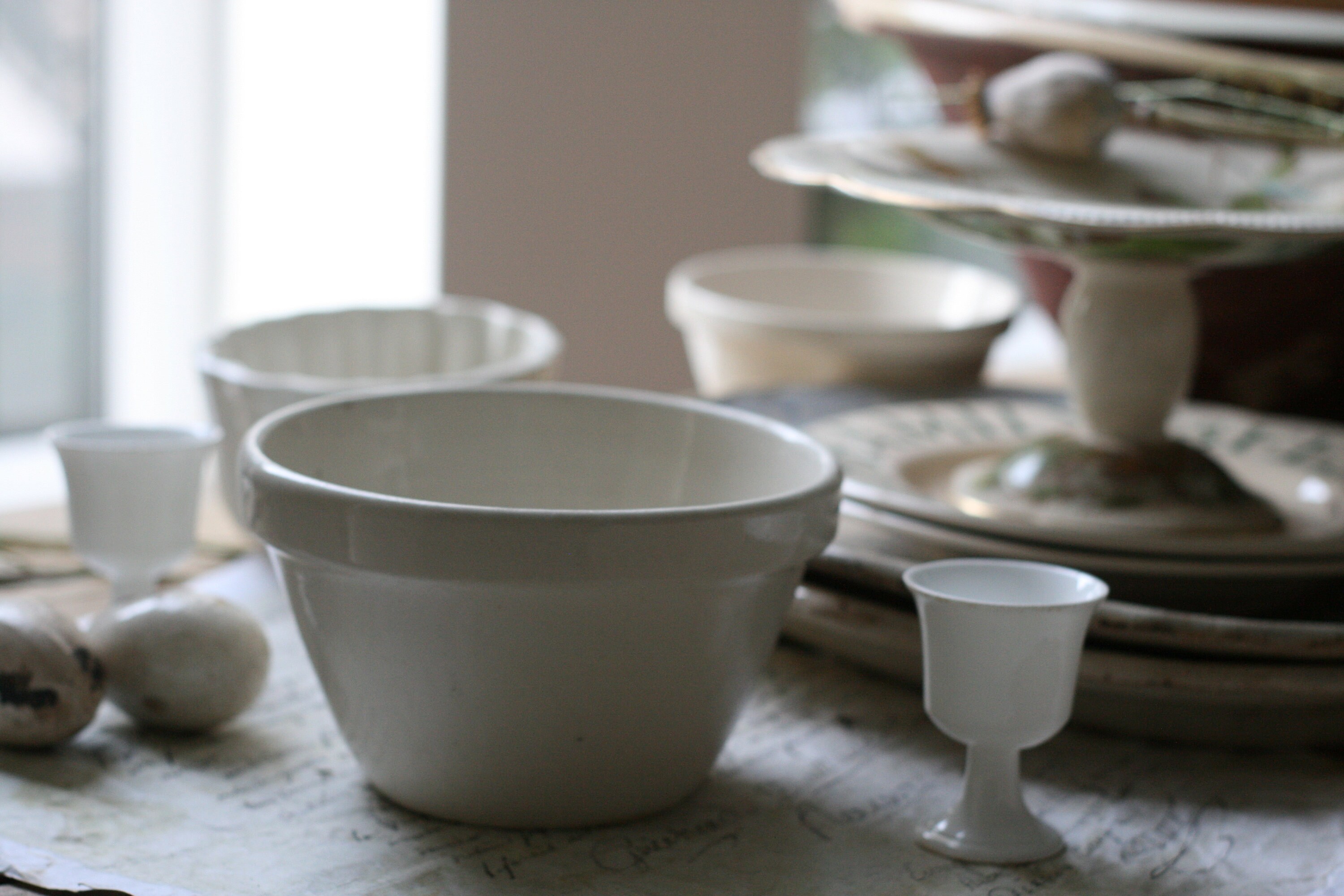 Vintage pudding bowl white stoneware pudding basin bowl Etsy