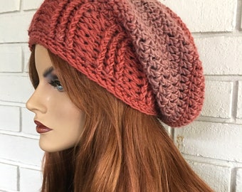 Super Soft Slouchy Hat, Winter Accessory, hats, Boho, Hippie Style Hat, Handmade, crocheted Fashion