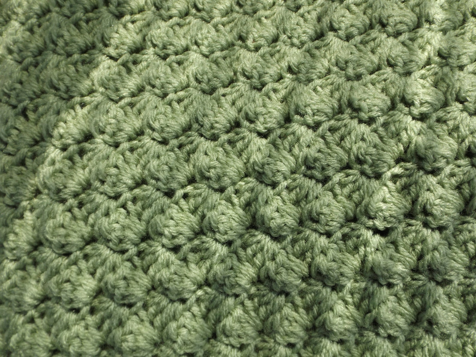 Sage Green Crocheted Baby Blanket/green Baby Blanket/light Green