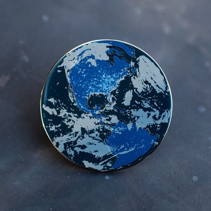 Earth at Night Enamel Pin