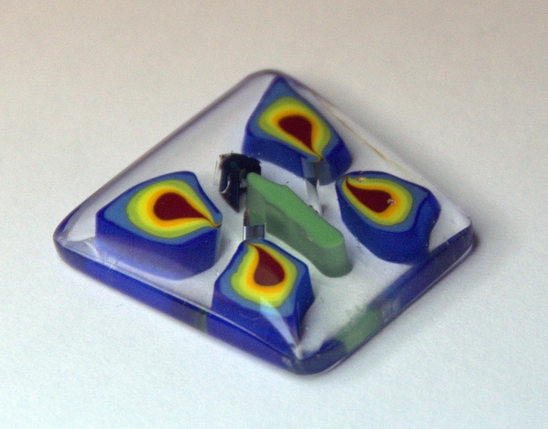 Murano style murrine Butterfly