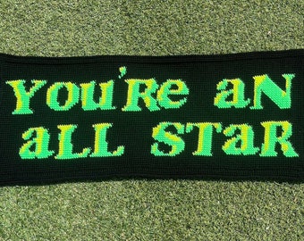 Shrexy All Star Crochet Tapestry Wall Hanging