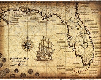 Treasure Map Etsy