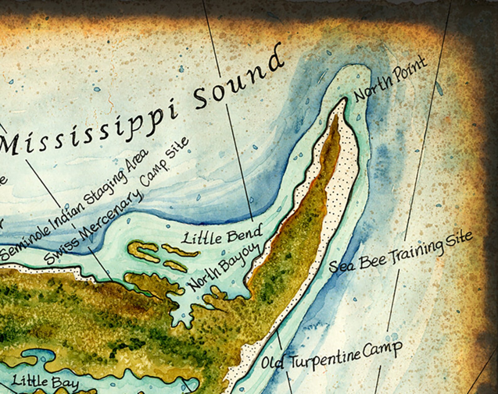 Cat Island Mississippi Coast Biloxi Ocean Springs Etsy