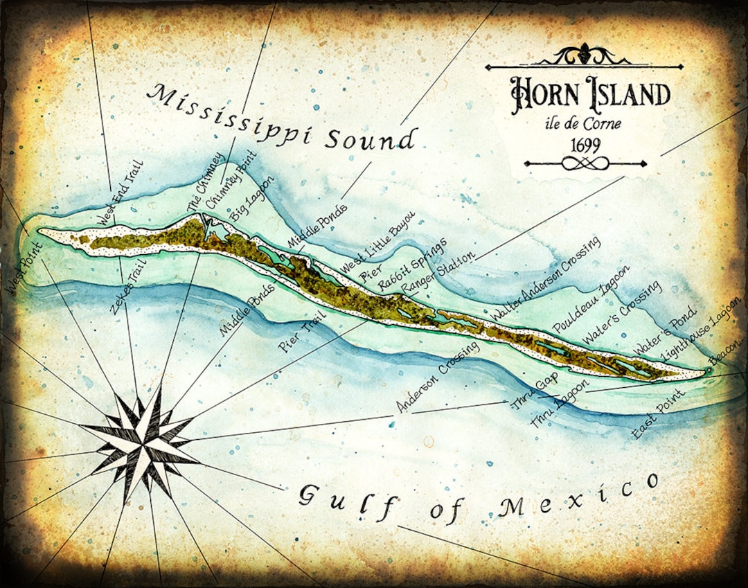 Horn Island Mississippi Coast Mississippi Walter Anderson Gulf of