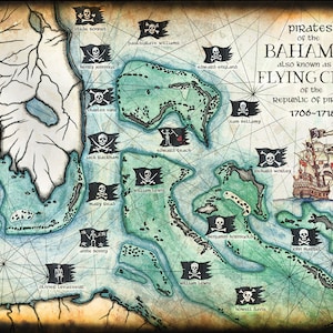 Pirates des Bahamas - 11 x 15 ans et plus ; La bande volante ; les pirates et leurs drapeaux ; De vrais pirates ; Drapeaux pirates ; Carte au trésor ; Pirates des Caraïbes