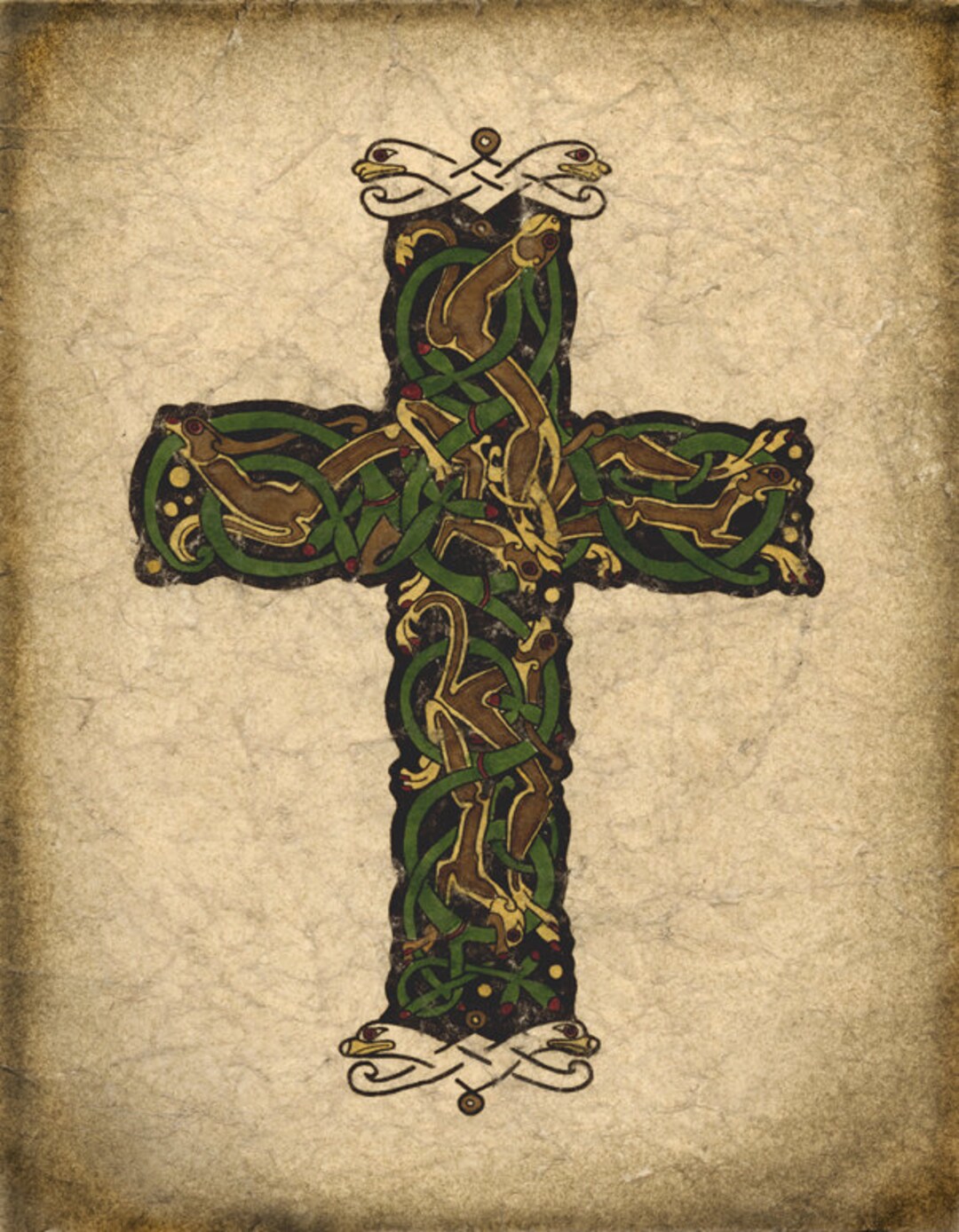 ケルト十字のアートプリント、ケルズの書、アイルランドのアート