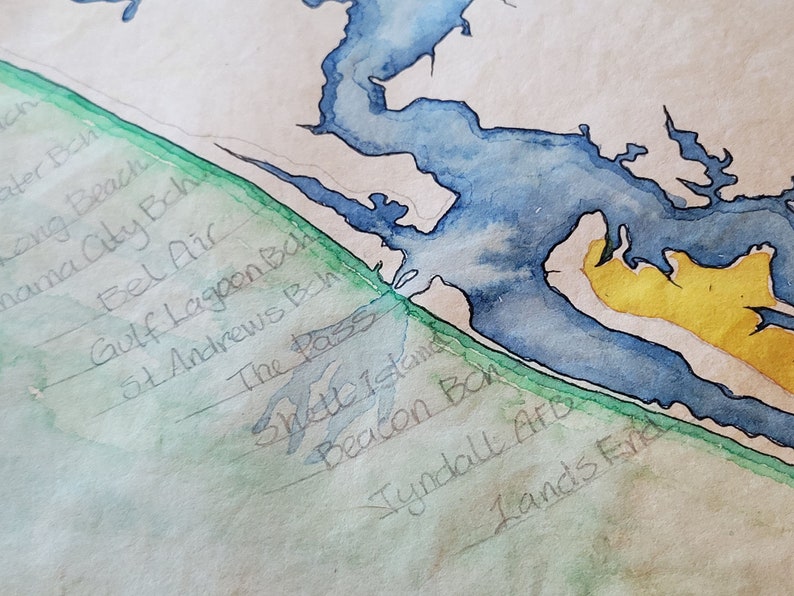 30A Emerald Coast Map Art 12 X - Il 794xN.3786469992 My3c 