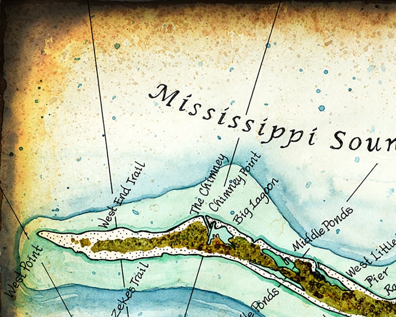 Horn Island Mississippi Coast Mississippi Walter Anderson Etsy