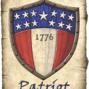 American Bunch 1776 Heraldischer Wappen 8x10+, Bunt und Bunt - Bunt - Bunt - Bunt - Bunt - Bunt