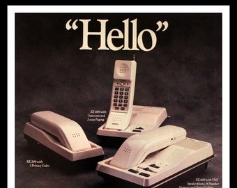 wallpapers 80S Phone Ad 80s cordless phone etsy