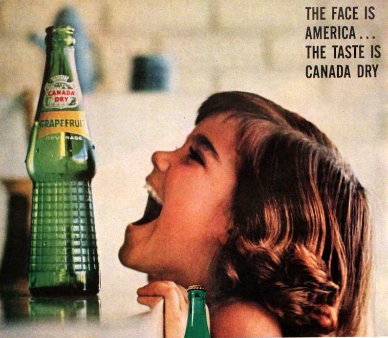 Canada Dry Ginger Ale Ad Retro Vintage Soda Advertising | Etsy 1960s Soda Advertising