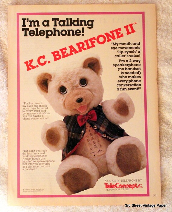 talking teddy bear speaker phone