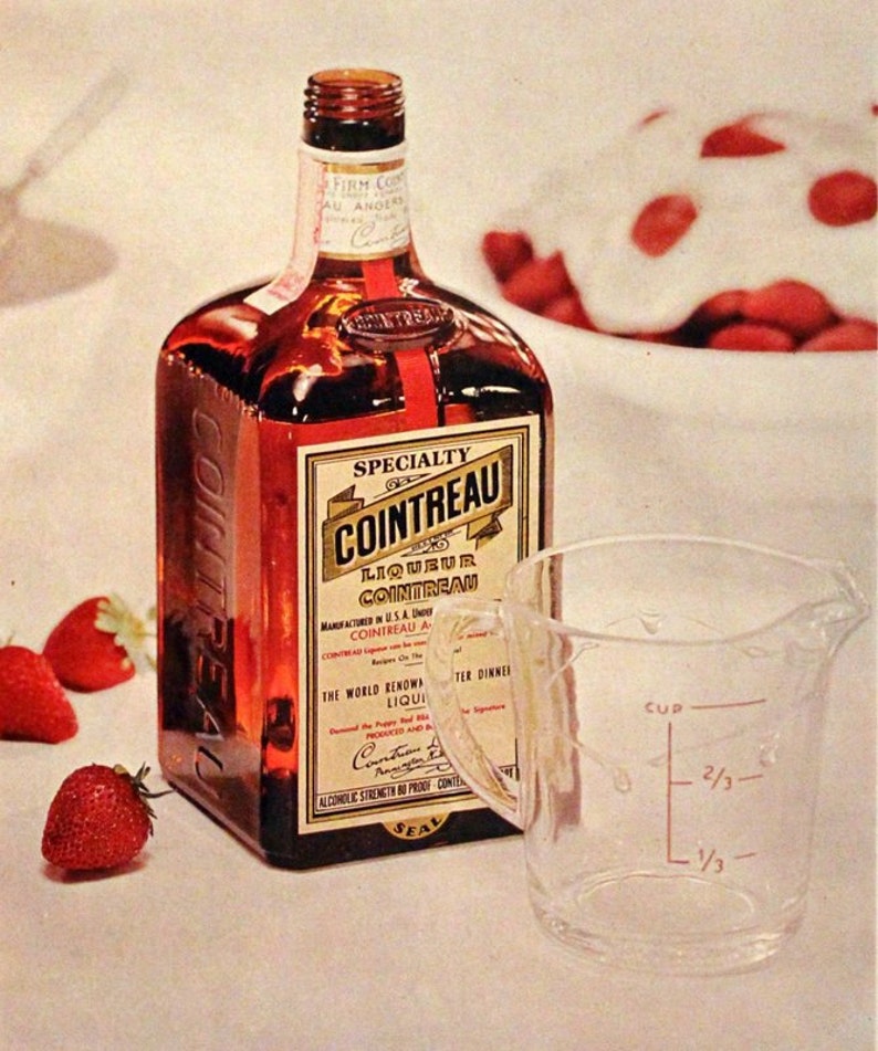 1963 Cointreau Orange Liqueur Ad Triple Sec Vintage Etsy