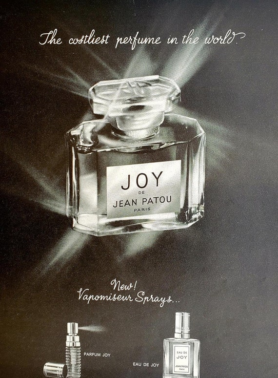 1965 Joy by Jean Patou Perfume Ad Wall Art Home Decor | Etsy