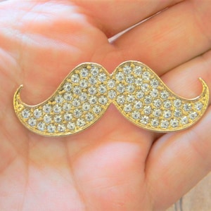 Strass bigode liga de ouro enfeite capa de telefone decoden decoração kawaii cabochão charme scrapbooking