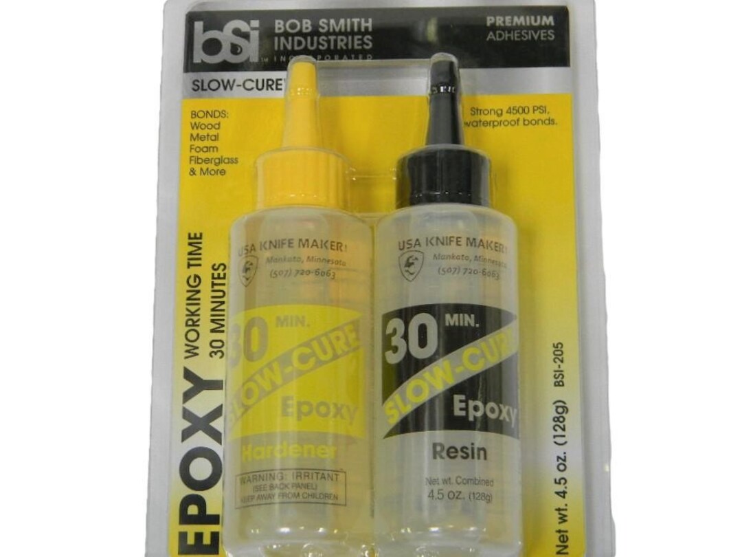 Bob Smith Industries 30 Minute Slow Cure Epoxy Resin Plus Hardener Equal 2 Part Bonds Wood Metal