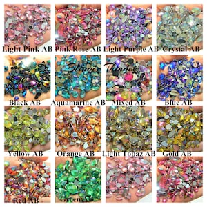 ACRYLIC ASSORTMENT Shapes Sizes Flatback Rhinestones Nonhotfix Faceted Sparkly Embellishments DIY Bling Craft Supply 300 Pieces Choose Color