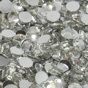 USA 1000 4mm Crystal Clear Flatback Resin High Quality Rhinestones ss16 14 Facets DIY Deco Bling Nail Art Craft Scrapbooking Embellishments