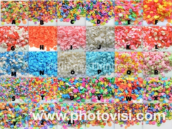 100 Grams Bulk FAKE SPRINKLES Wholesale You Choose Style Polymer Clay Fake  Food Sprinkles Diy Slime Filler Add Ins Phone Decoden Supplies 