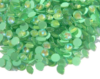 Glitter Kristal Strass SS6-SS30 3D DIY Niet HotFix Plaksteen Steentjes voor knutselen Nail Art Stenen Decoraties Accessoires-Lt.green AB,SS6-1440st