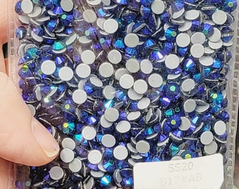 Clearance AB HOTFIX PREMIUM  Glass Rhinestones Bling Crystals Embellishments  Size  ss20  High Quality Faceted