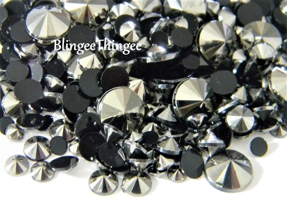 1000 RHINESTONES GEMS 4mm ACRYLIC FLAT BACK ART CARDS 30 COLOURS NEW BLING