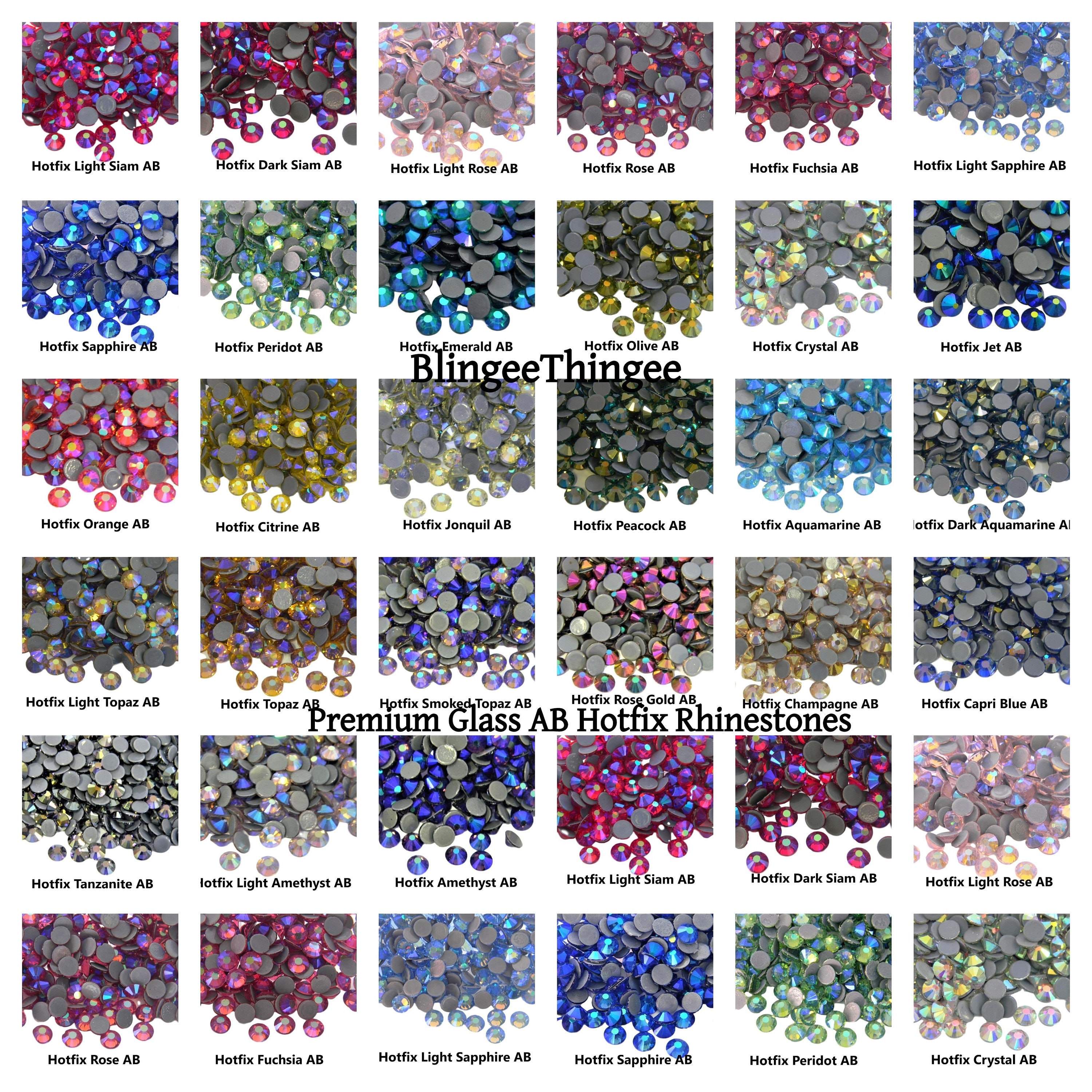 Dark Siam AB Crystal Color Rhinestone (10 Gross Pack)