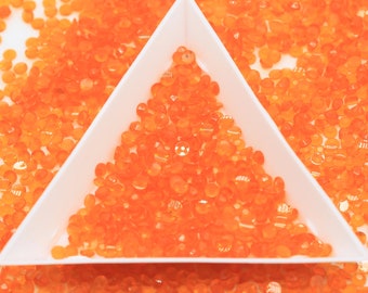 CLEARANCE  Glow in the Dark Dark Orange Resin Rhinestones Flatback Bling 3mm 4MM 5mm  Choose Size Nonhotfix