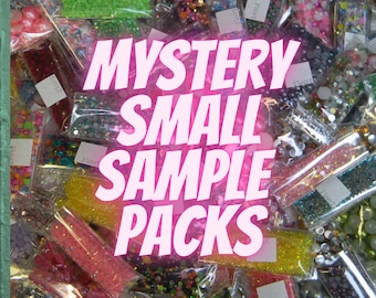 Mystery Small Sample Packs  Flatback Resin Rhinestones Half Round Imitation Pearls Mixes