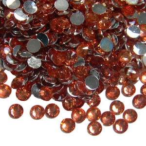 1000 PEACH  4MM Flatback Resin Rhinestones  Embellishments DIY Deco Bling Crafts